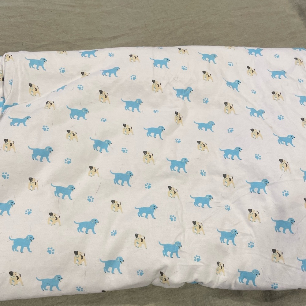Kyte baby blue dog blanket - woof